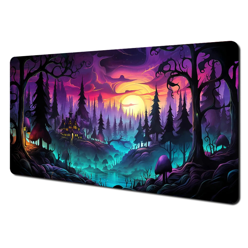 Mysterious Forest Premium Stitched-Edge TCG Playmat