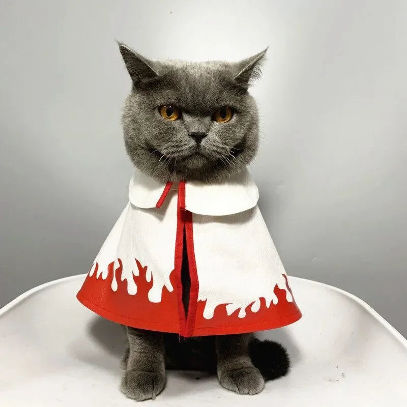 New Anime Haruto Pet Cloak Clothes Pet Cat Dog Cosplay Costume Hokage Uzumaki Akatsuki Photo Props Birthday Fans Gifts Toys