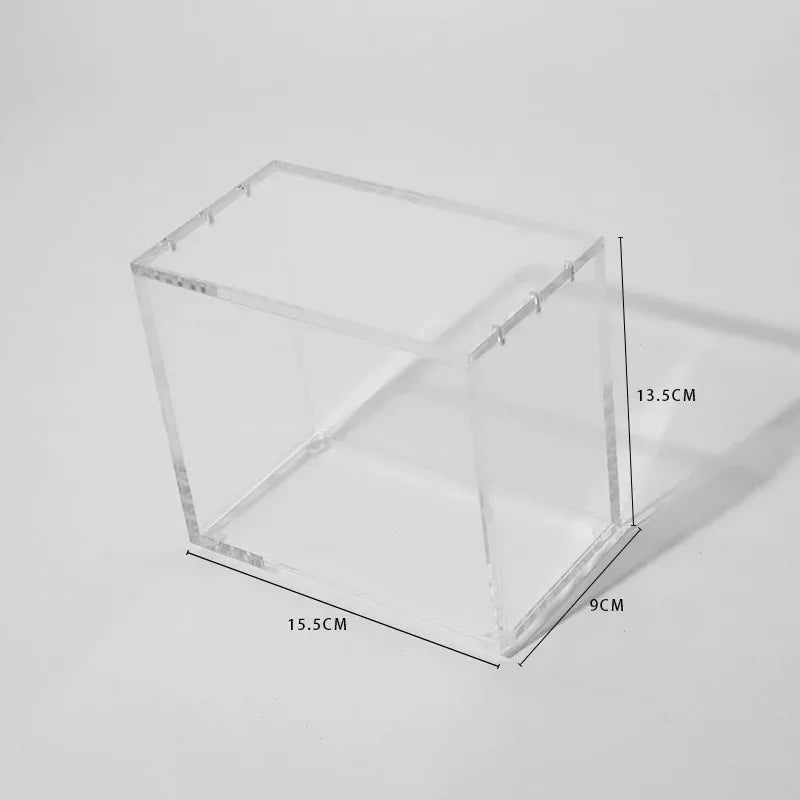 Clear Acrylic Display Case Self-closing Magnetic Cover UV Protection Compatible with Pokemon TCG Cards, Collectible Protection