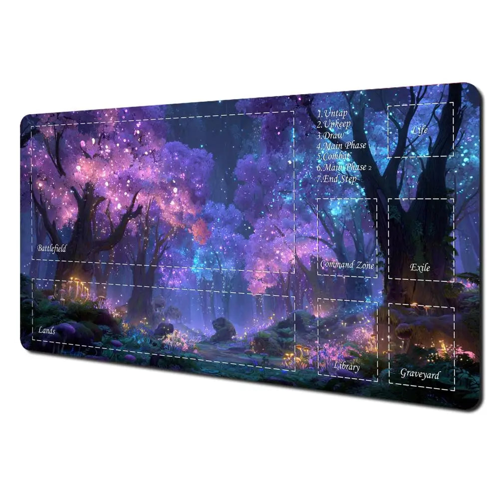 Mysterious Forest Premium Stitched-Edge TCG Playmat