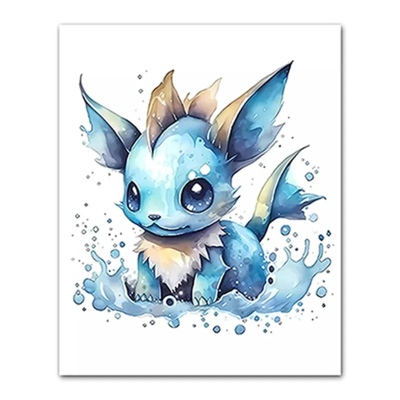 1PC Anime Pokemon Canvas Painting Charmander Squirtle Poster and Print Wall Art Picture Home Decor Kids Gifts
