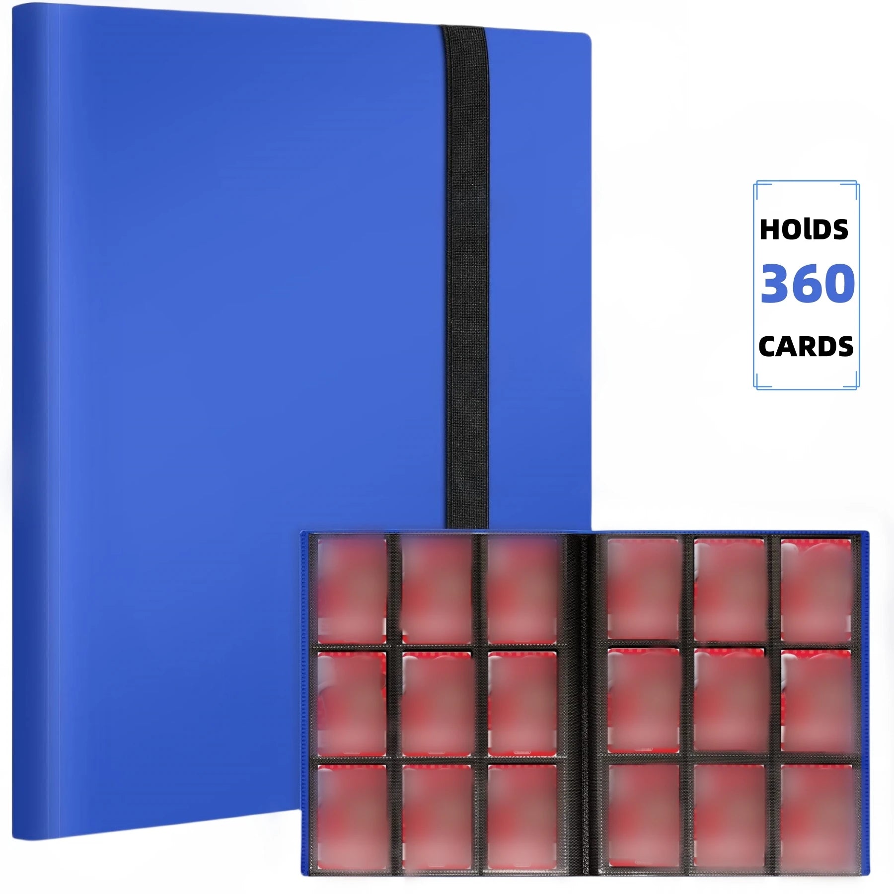 Premium 9-Pocket Zippered TCG Card Binder Portfolio