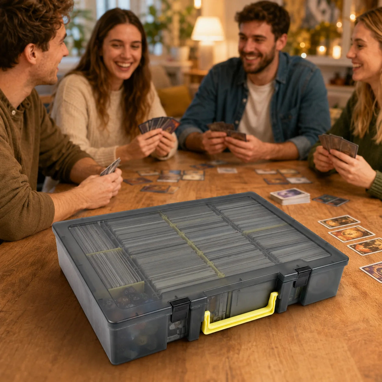 Heavy-Duty Rowed Trading Card Organizer & Storage Bin